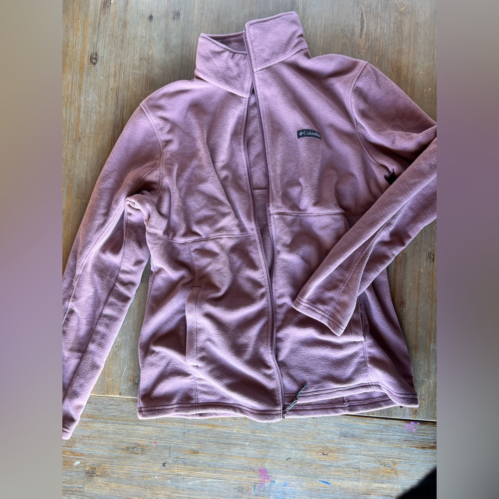 Columbia Mauve Fleece Jacket - Picture 1 of 4